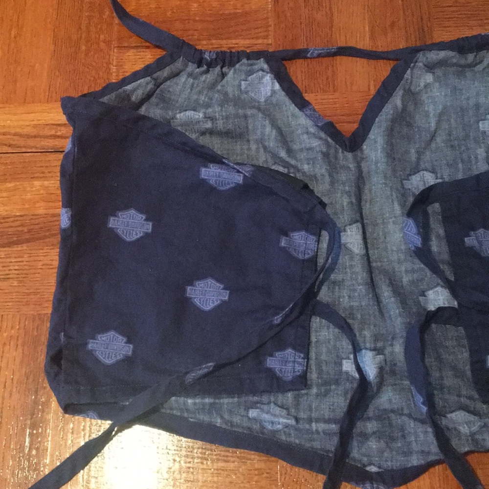 🌺TRADED🌺 Authentc HARLEY DAVIDSON chambray top - Picture 7 of 10